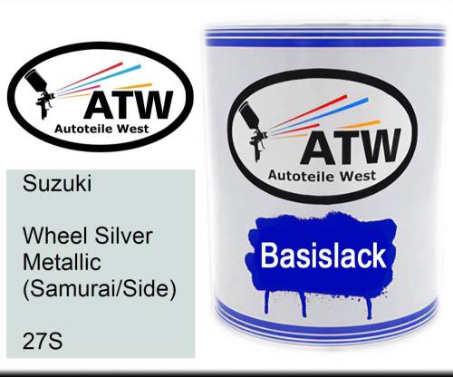 Suzuki, Wheel Silver Metallic (Samurai/Side), 27S: 1L Lackdose, von ATW Autoteile West.